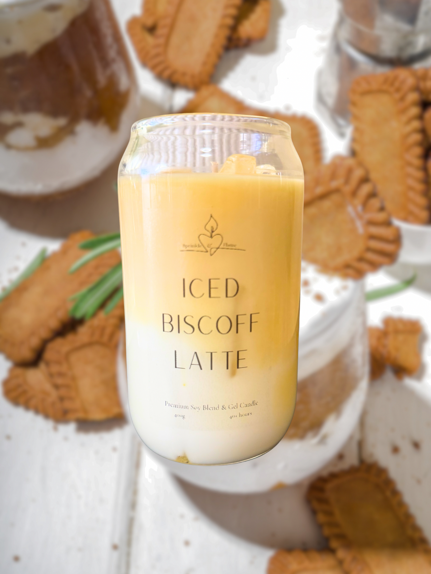 Iced Biscoff Latte Candle