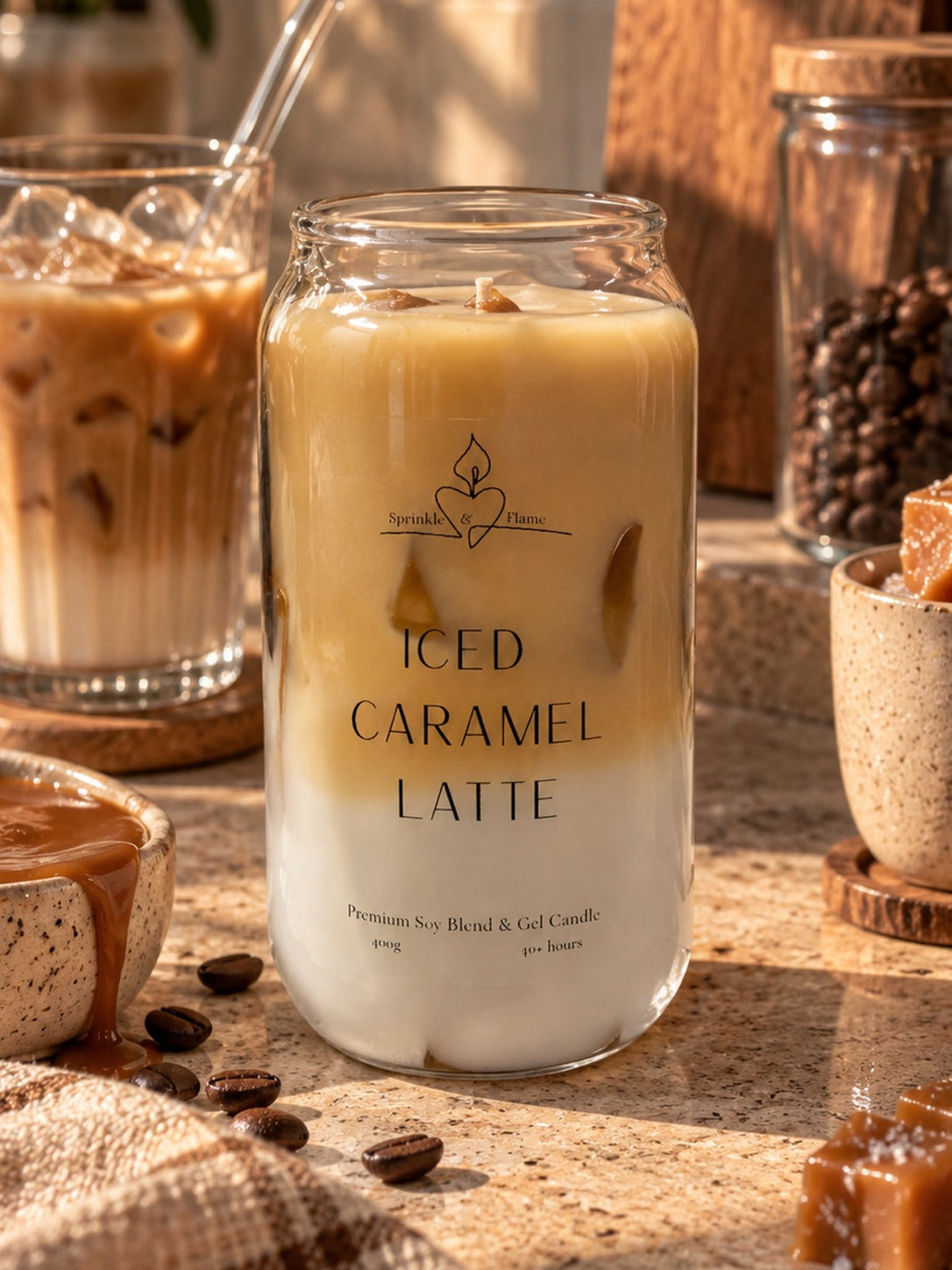 Iced Caramel Latte Candle