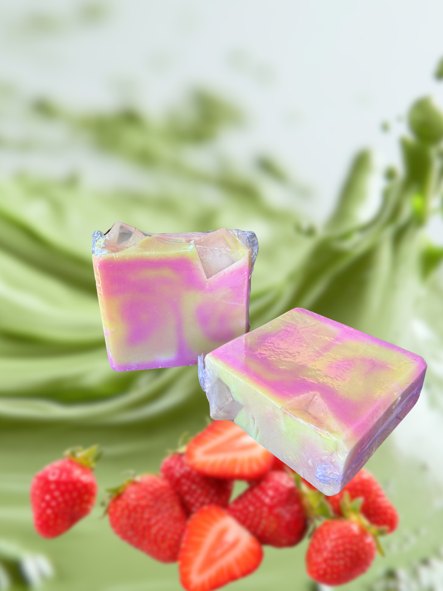 Strawberry Matcha Soap Bar