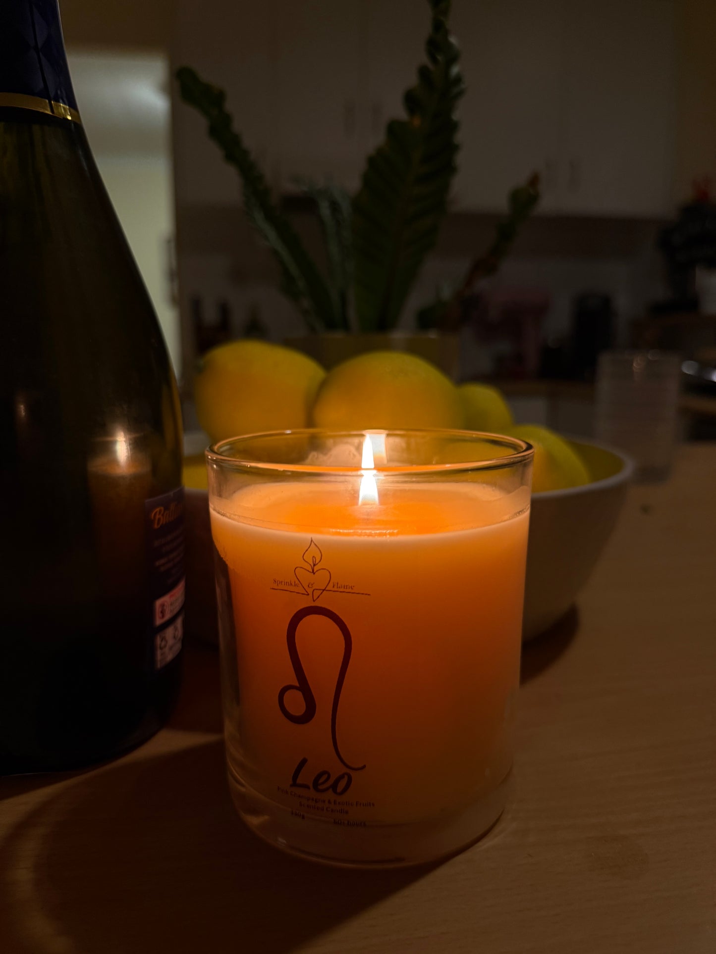 Leo Zodiac Candle
