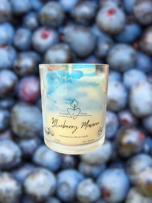 Blueberry Macaron Candle