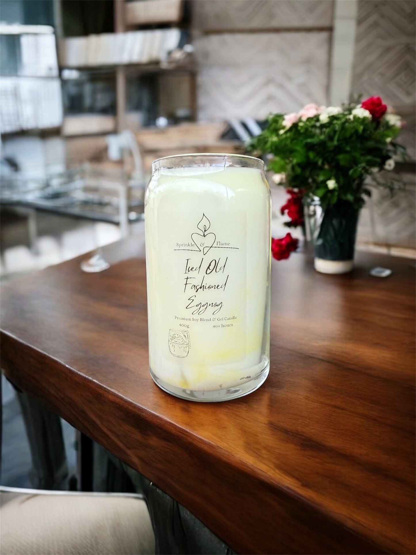 Iced Old Fashioned Eggnog Candle