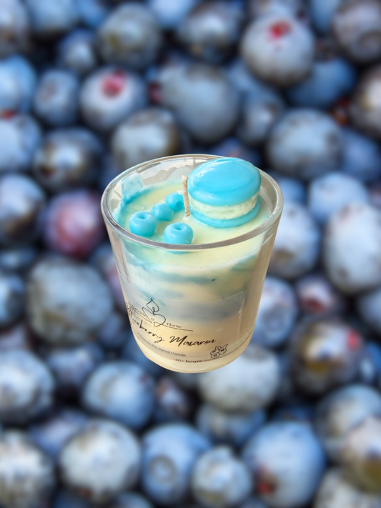 Blueberry Macaron Candle