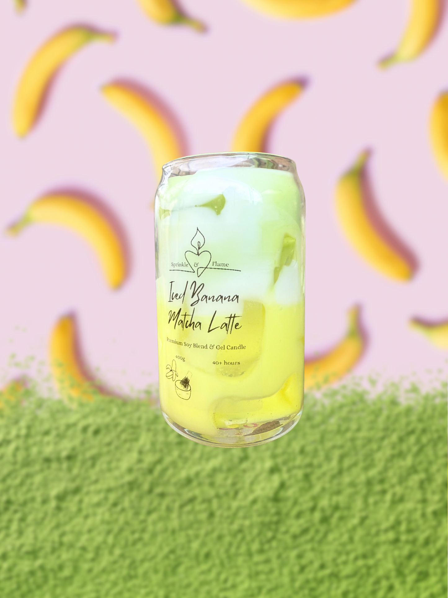 Iced Banana Matcha Latte Candle