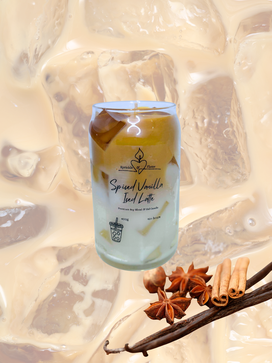 Spiced Vanilla Iced Latte Candle
