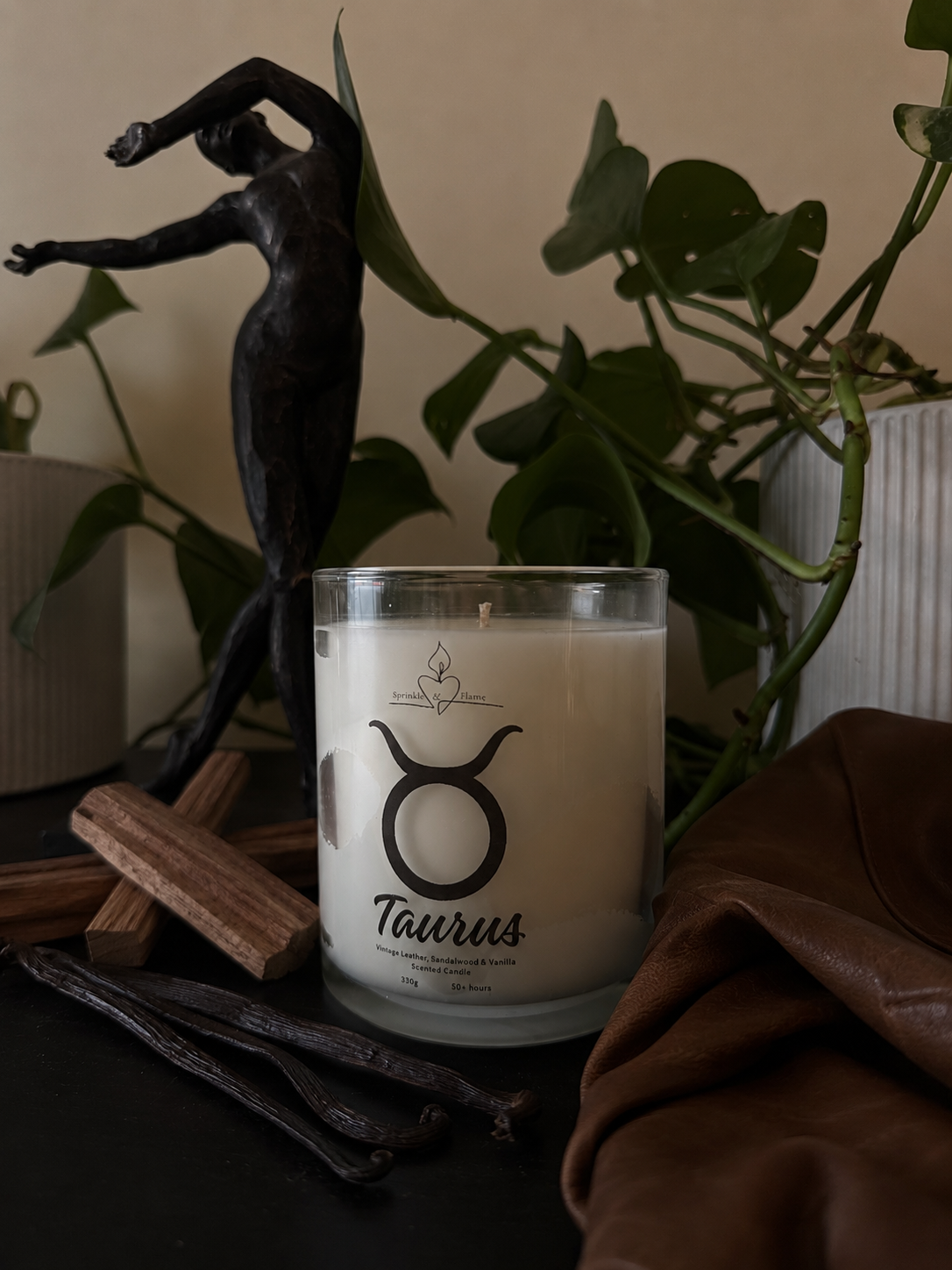 Taurus Zodiac Candle