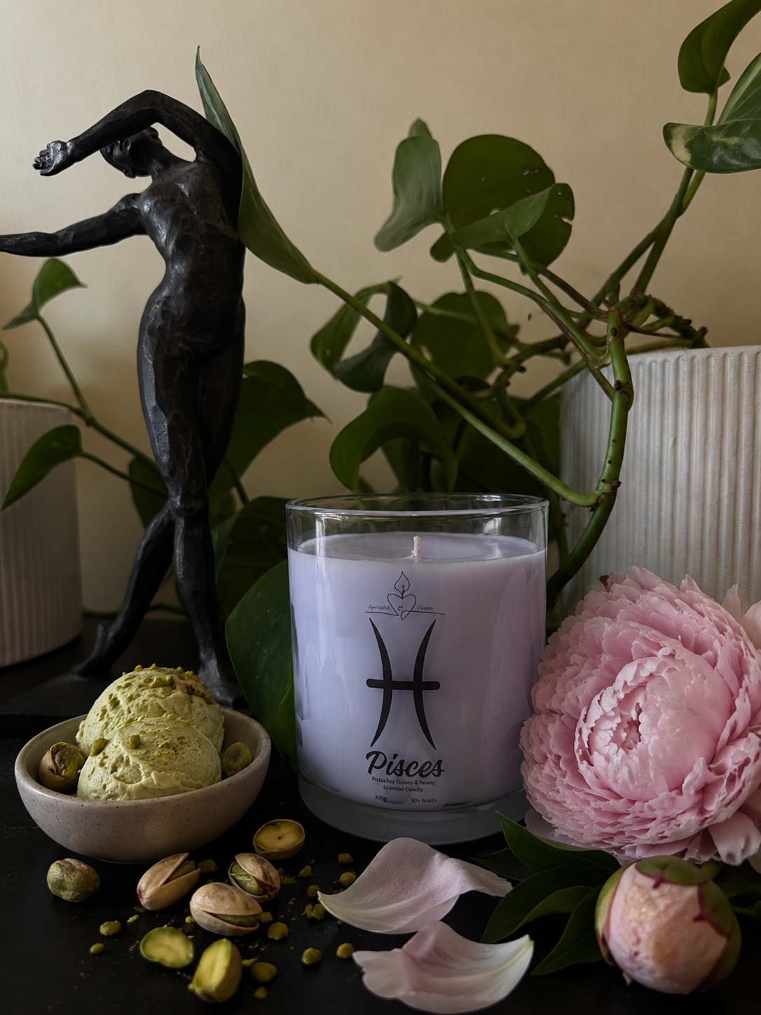 Pisces Zodiac Candle