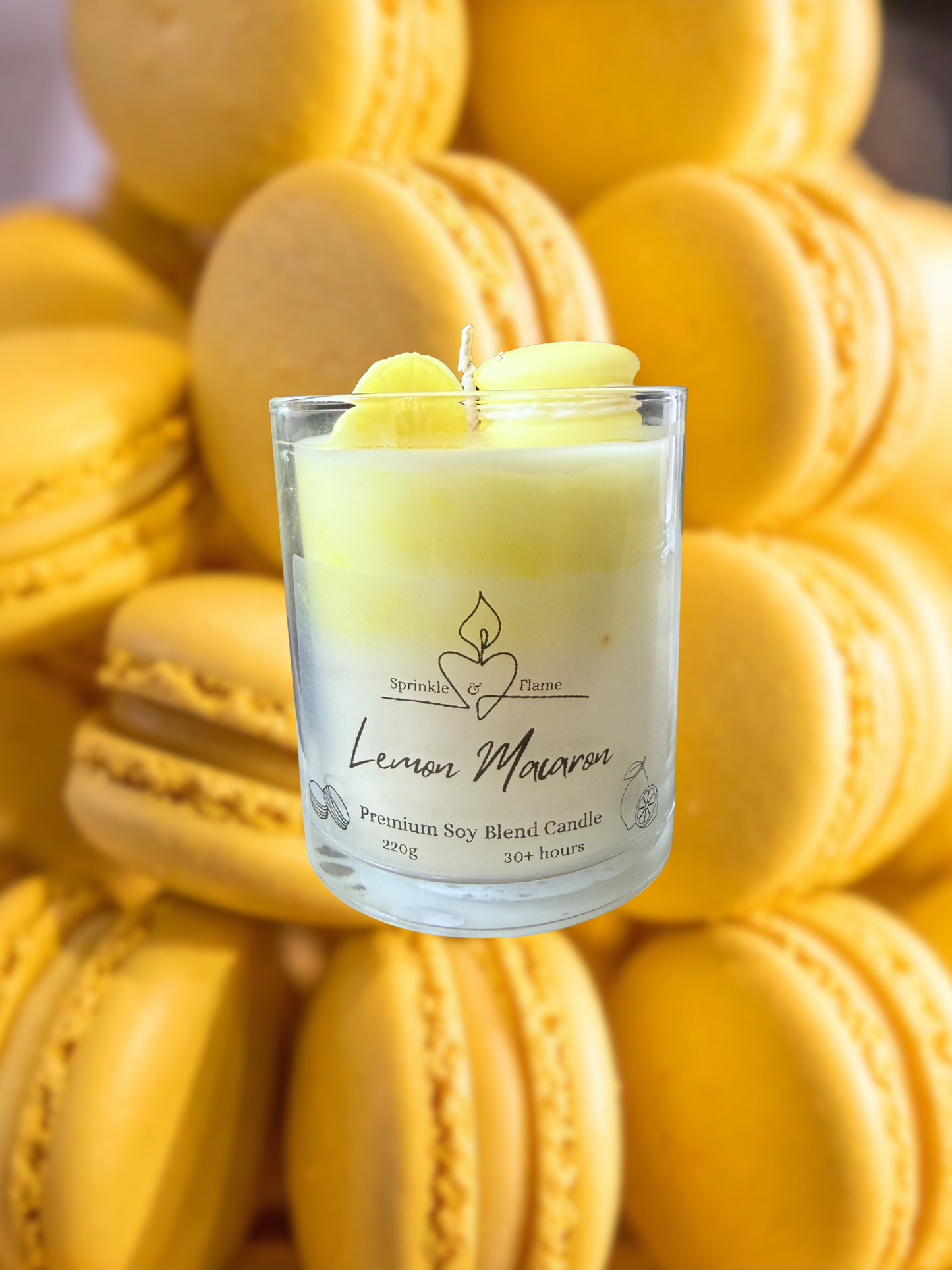 Lemon Macaron Candle