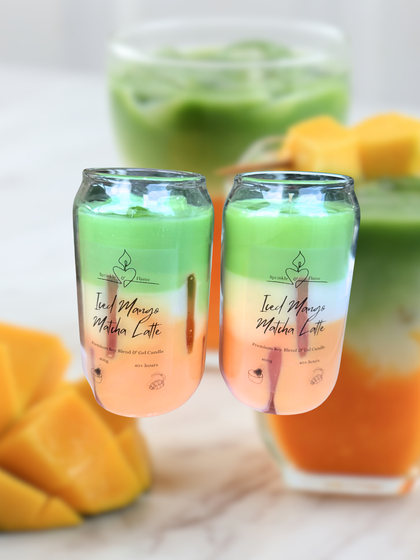 Iced Mango Matcha Latte Candle