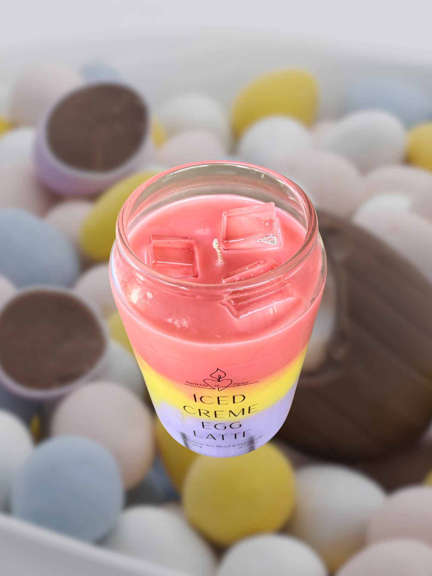 Iced Crème Egg Latte Candle