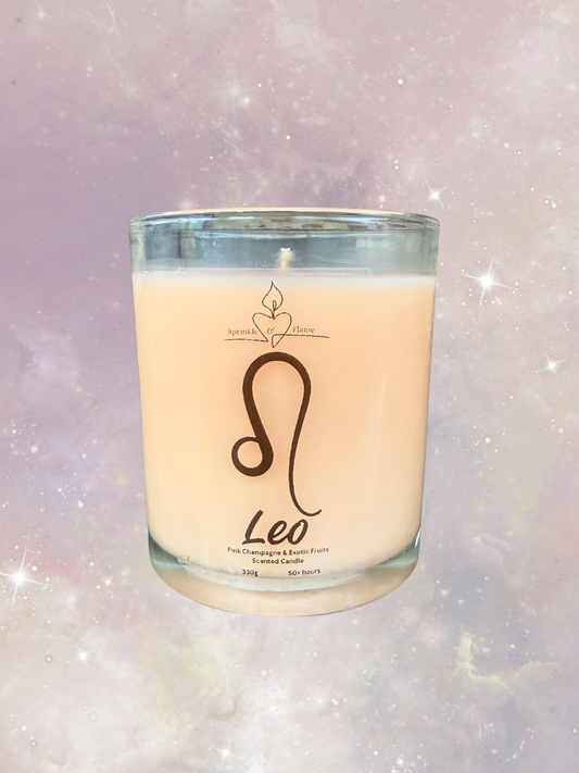 Leo Zodiac Candle