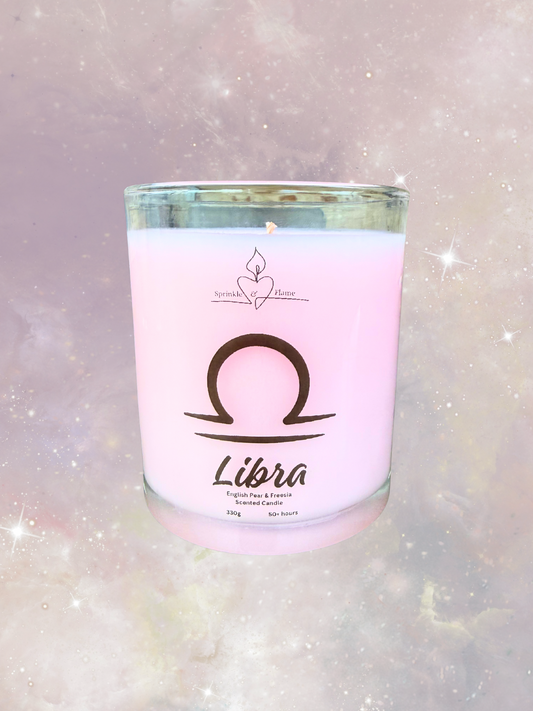 Libra Zodiac Candle