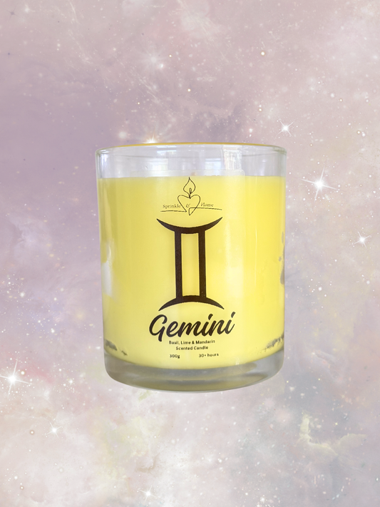 Gemini Zodiac Candle