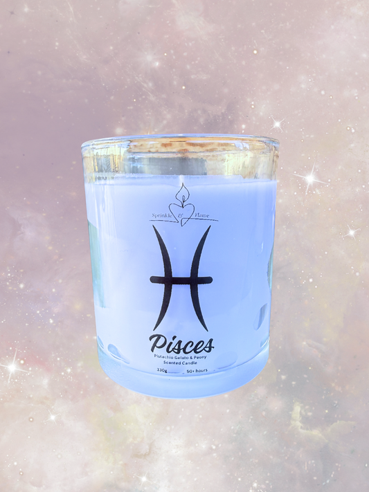 Pisces Zodiac Candle