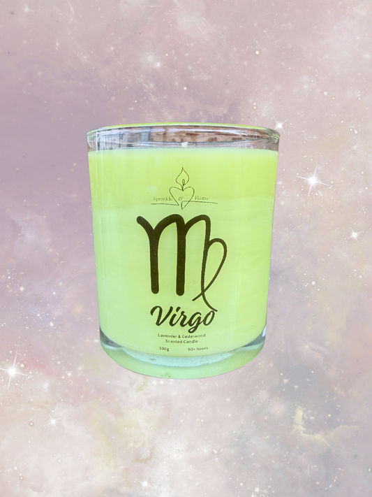 Virgo Zodiac Candle