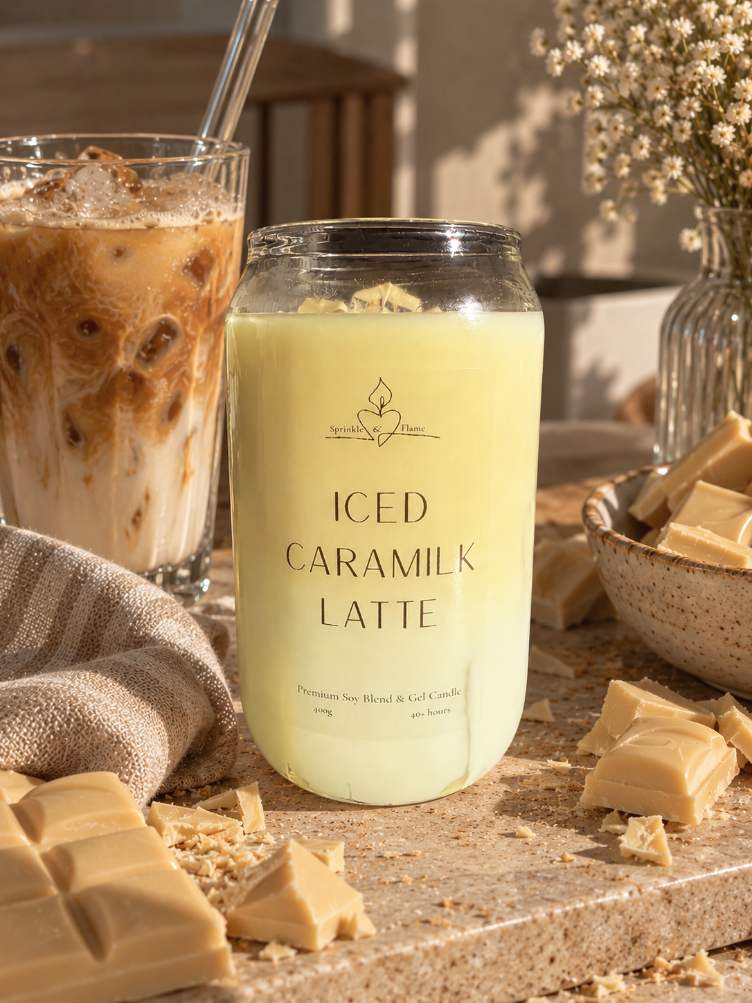 Iced Caramilk Latte Candle