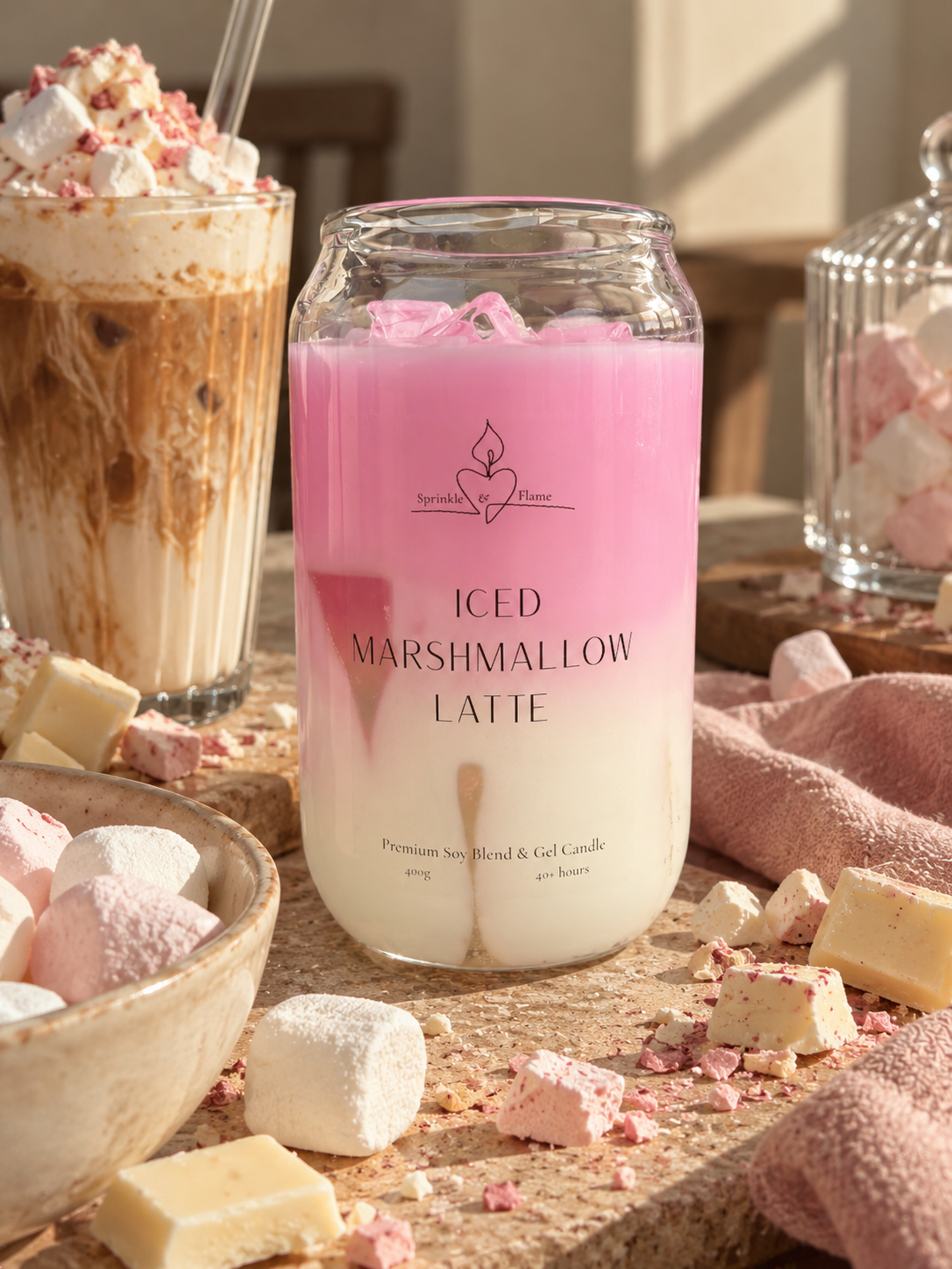 Iced Marshmallow Latte Candle
