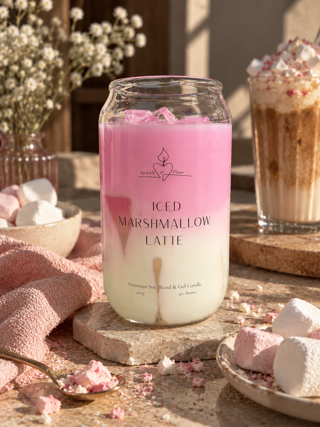 Iced Marshmallow Latte Candle