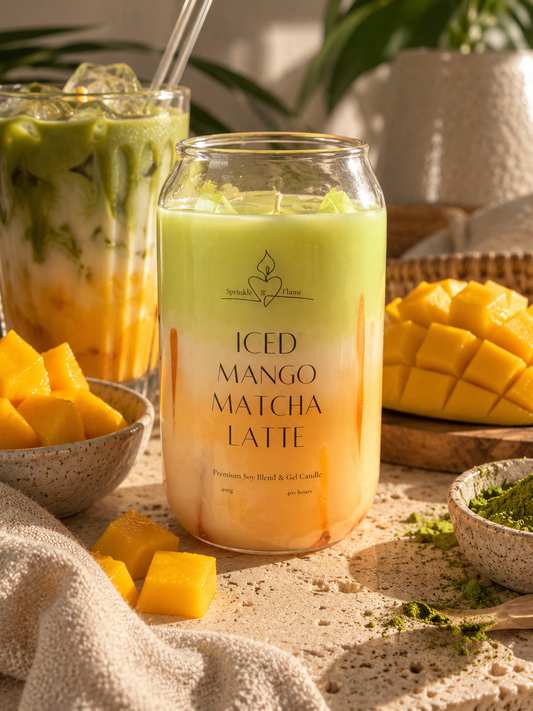 Iced Mango Matcha Latte Candle