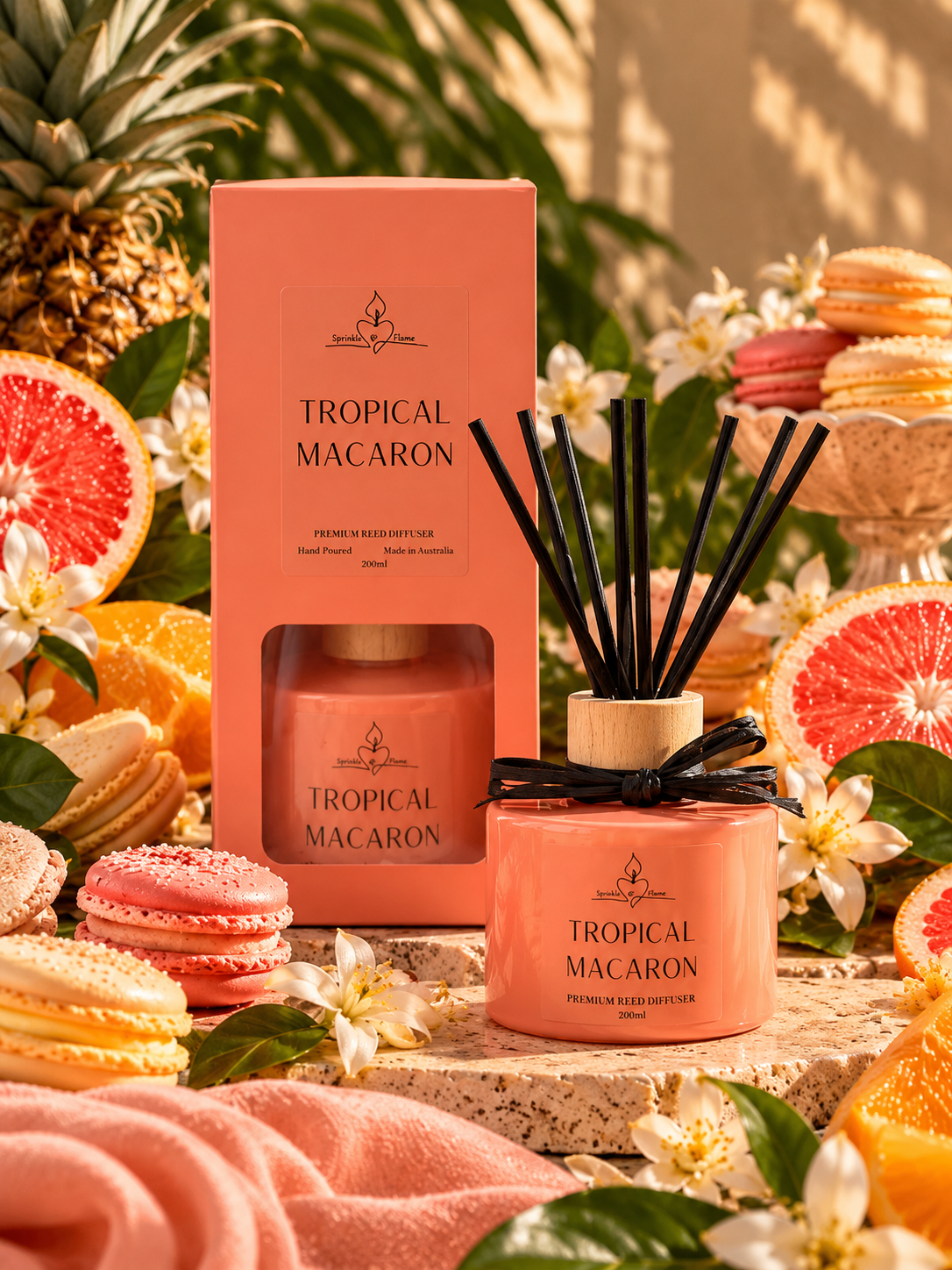 Tropical Macaron Reed Diffuser