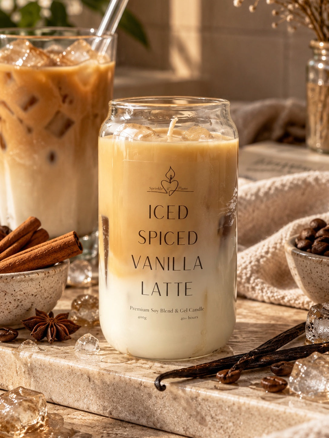 Iced Spiced Vanilla Latte Candle