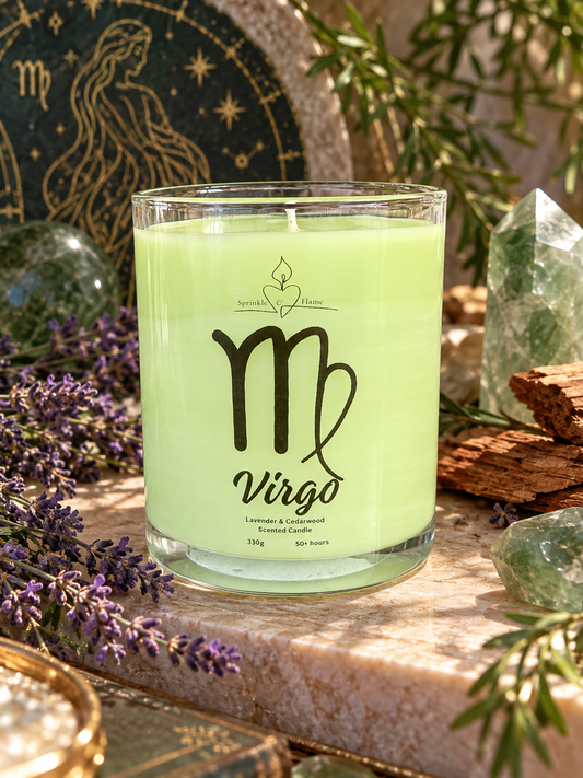 Virgo Zodiac Candle