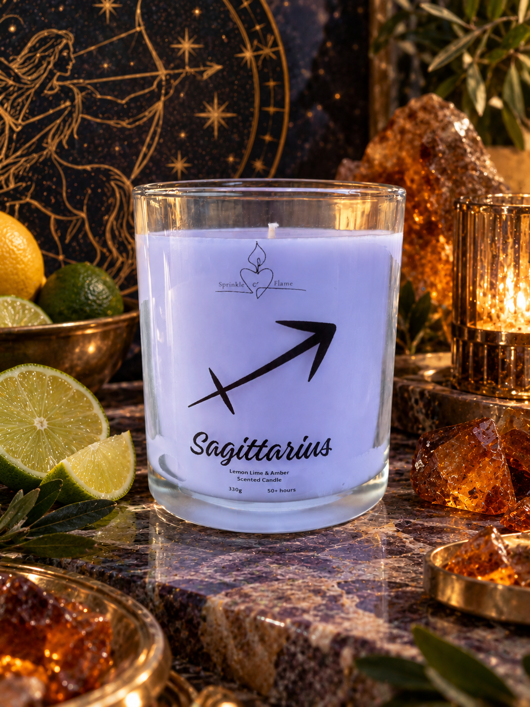 Sagittarius Zodiac Candle