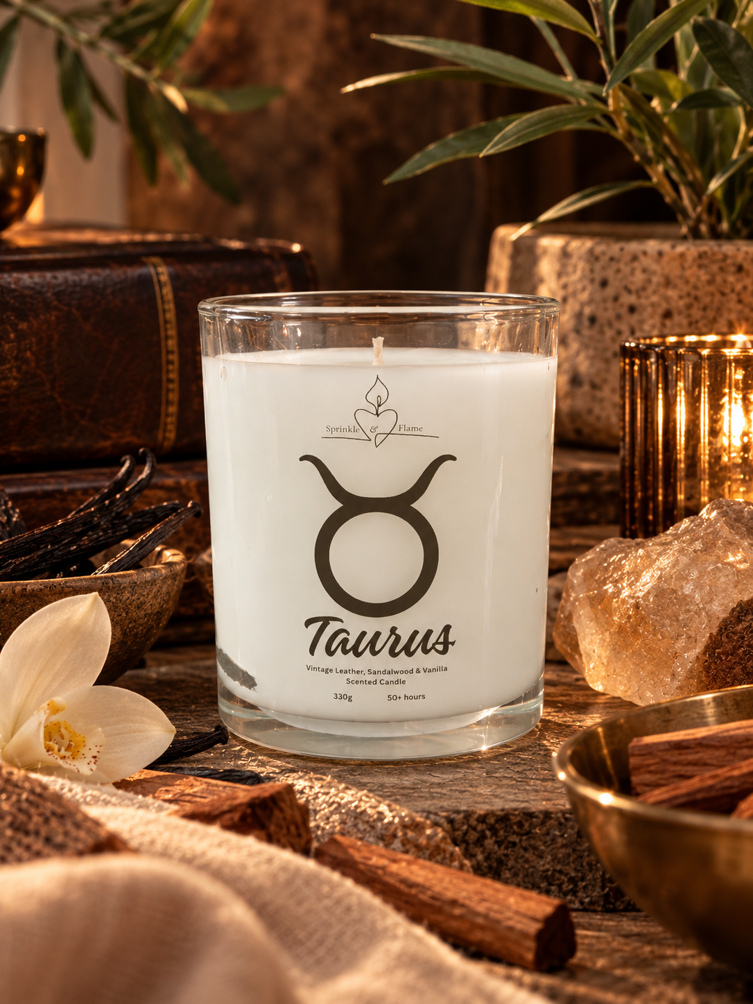 Taurus Zodiac Candle