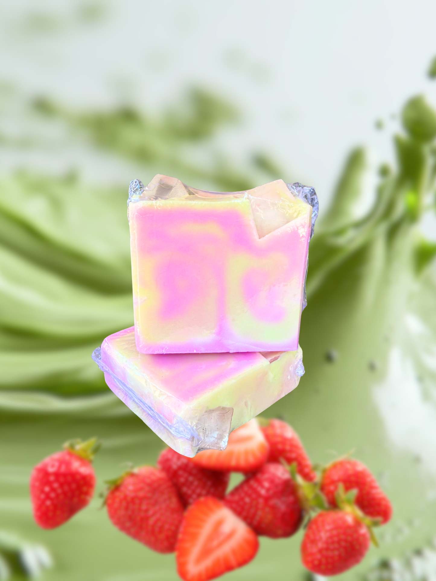 Strawberry Matcha Soap Bar