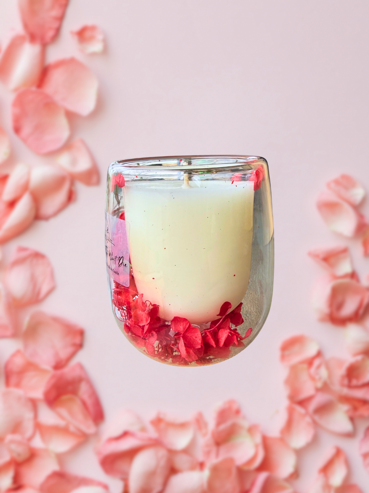 Flowers That Won’t Die Floral Candle